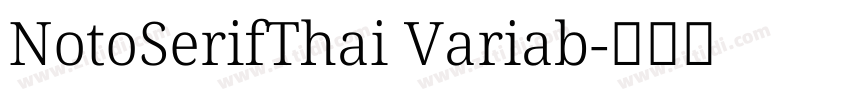 NotoSerifThai Variab字体转换